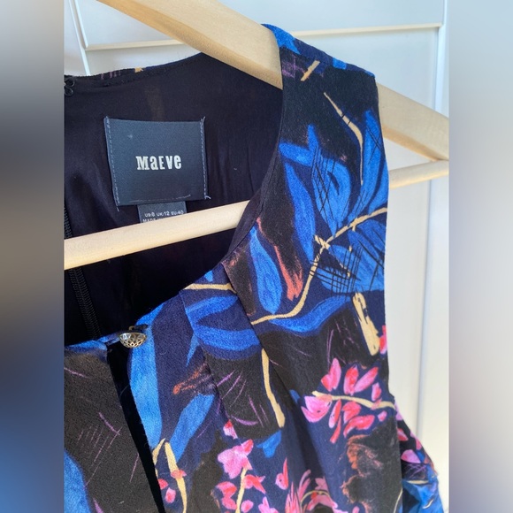 Anthropologie Maeve Open Shoulder Dress - Picture 5 of 7